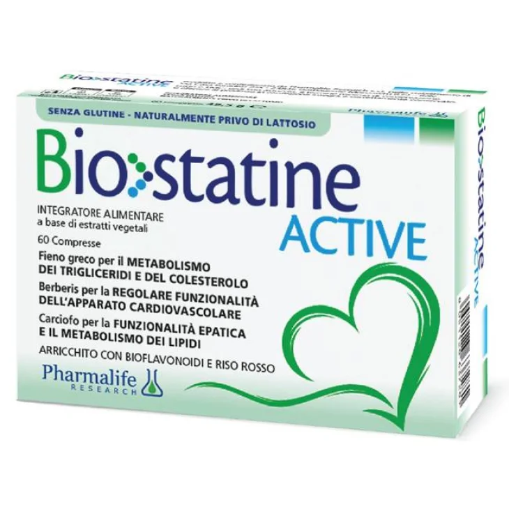 Biostatine Active Integratore per metabolismo dei lipidi 60 Compresse