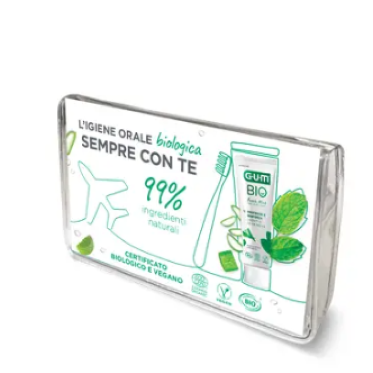 Gum Travel Kit Bio Spazzolino+Dentifricio+Scovolino Interdentale