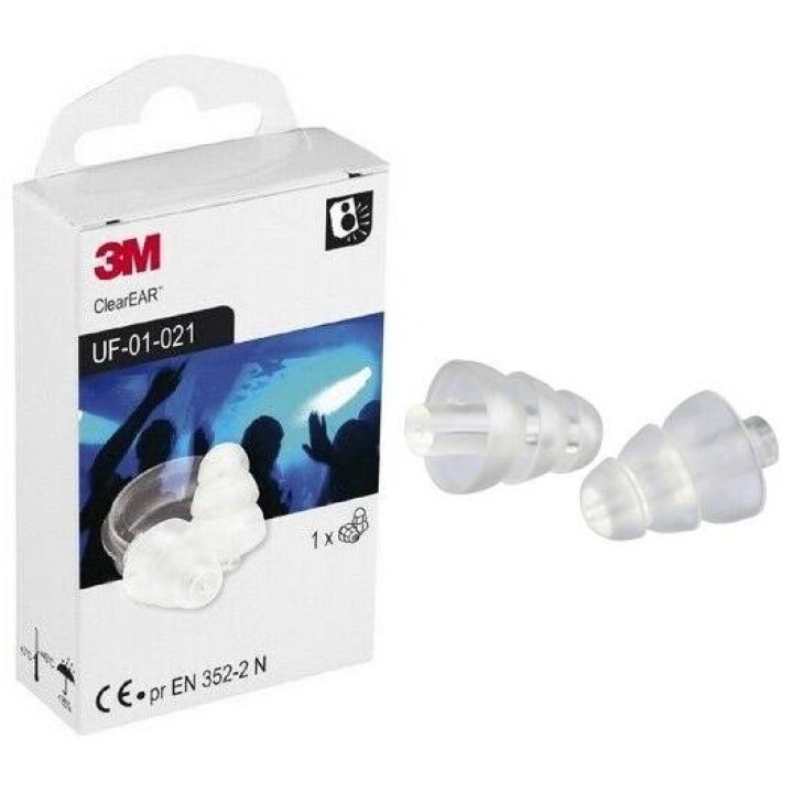 3M Clear E-A-R Tappi Auricolari Media Attenuazione per Musicisti 1 Paio