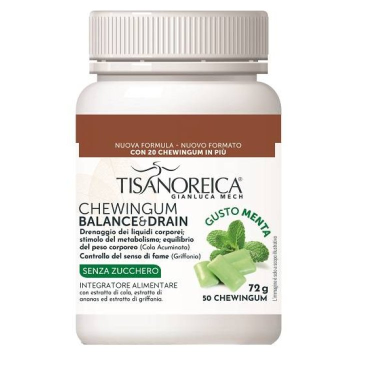 Tisanoreica Balance&Drain Chewing Gum Azione Drenante 50 pezzi