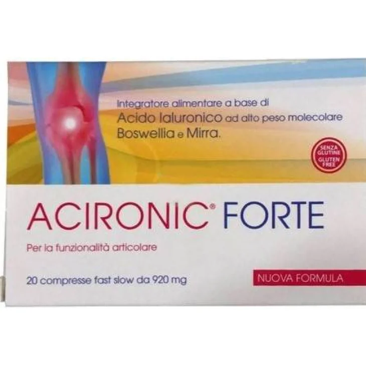 Acironic Forte Fast Slow Integratore Naturale per le Articolazioni 20 Compresse