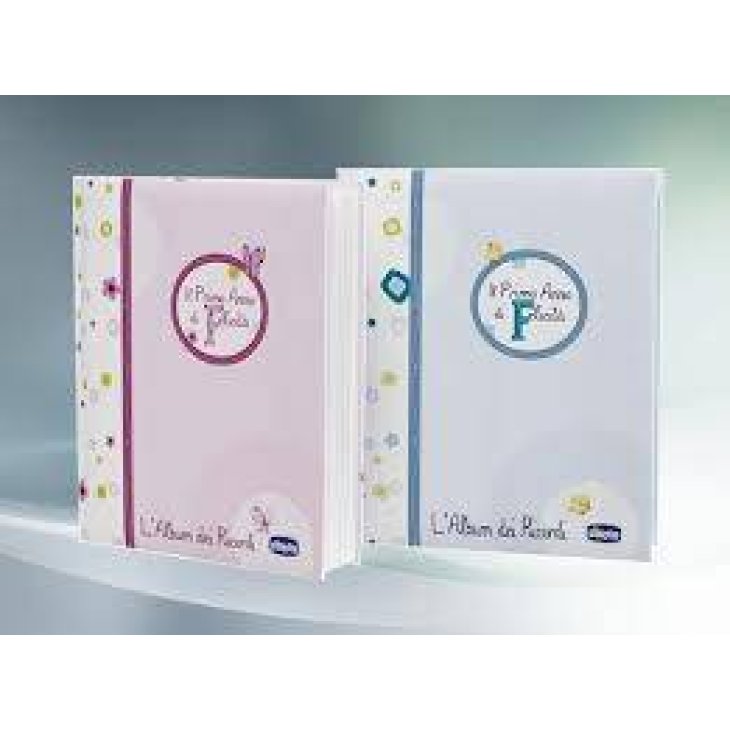 Chicco Album dei Ricordi "Il Primo Anno di Felicità" Colore Azzurro 1 pezzo