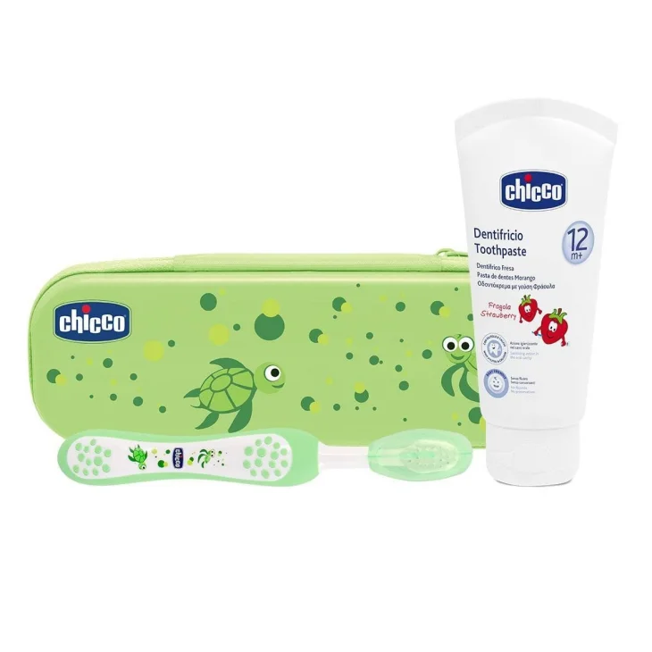 Chicco Set Dentale Sempre Sorridenti Verde 1 pezzo