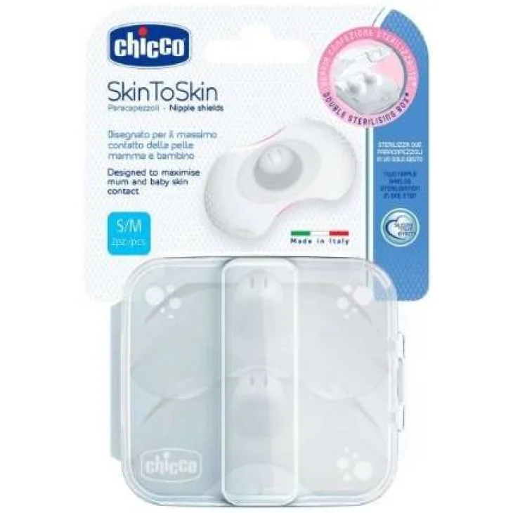 Chicco SkinToSkin Silicone Large Paracapezzoli 2 pezzi