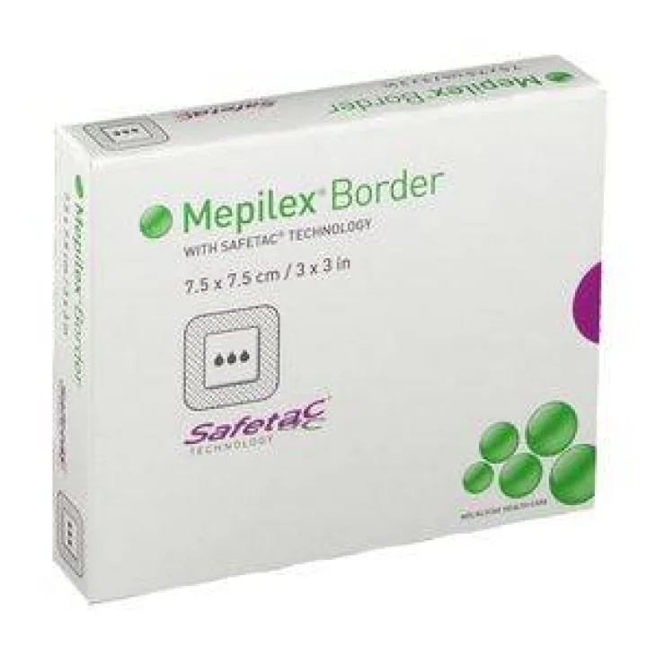 Mepilex Border Flex Medicazione In Schiuma Di Poliuretano 7,5 X 7,5 Cm 5 Pezzi