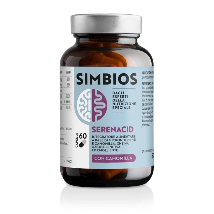 Simbios Serenacid Integratore Contro l'Acidità di Stomaco 60 Capsule