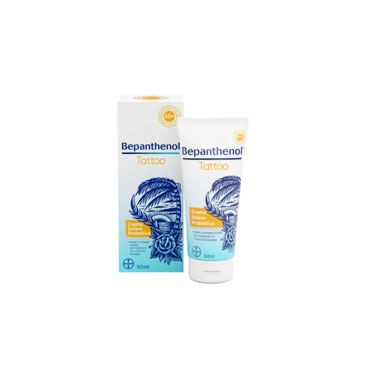 Bepanthenol Tatoo Crema Solare Protettiva SPF50+ 50 ml