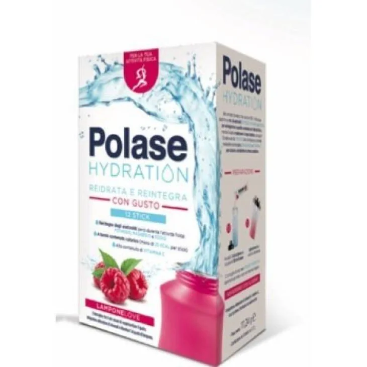Polase Hydration Lampone Integratore Energetico 12 Bustine