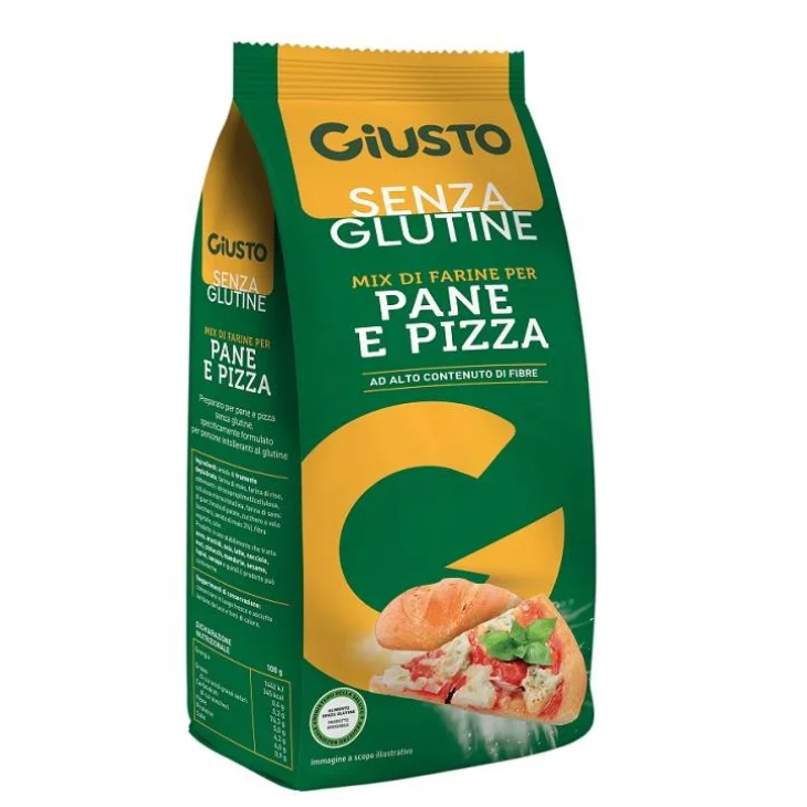 Giusto Senza Glutine Mix di Farine per Pane e Pizza 500 g