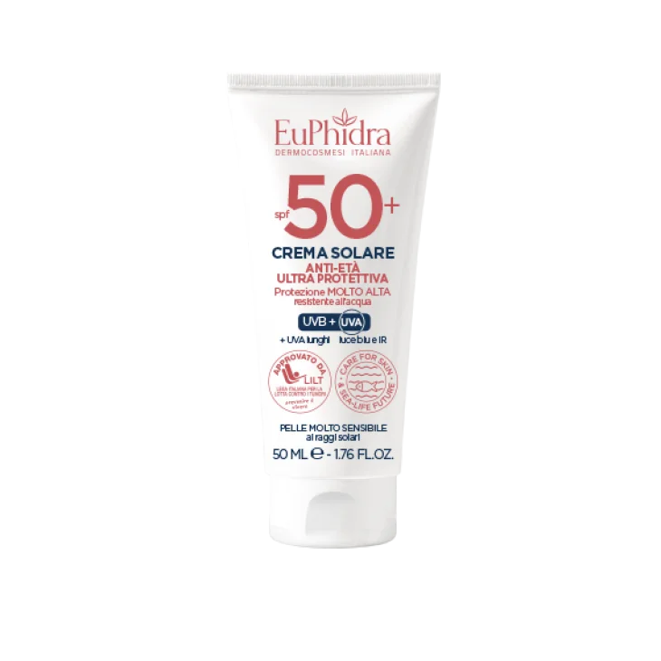 EuPhidra Kaleido Uv System Crema Solare Viso Invisible Anti-Età SPF50+ 50 ml