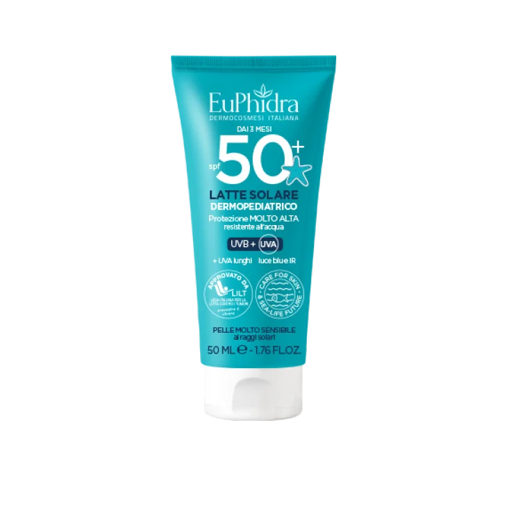 EuPhidra Kaleido Uv System Latte Solare Dermopediatrico dai 3mesi SPF50+ 50 ml