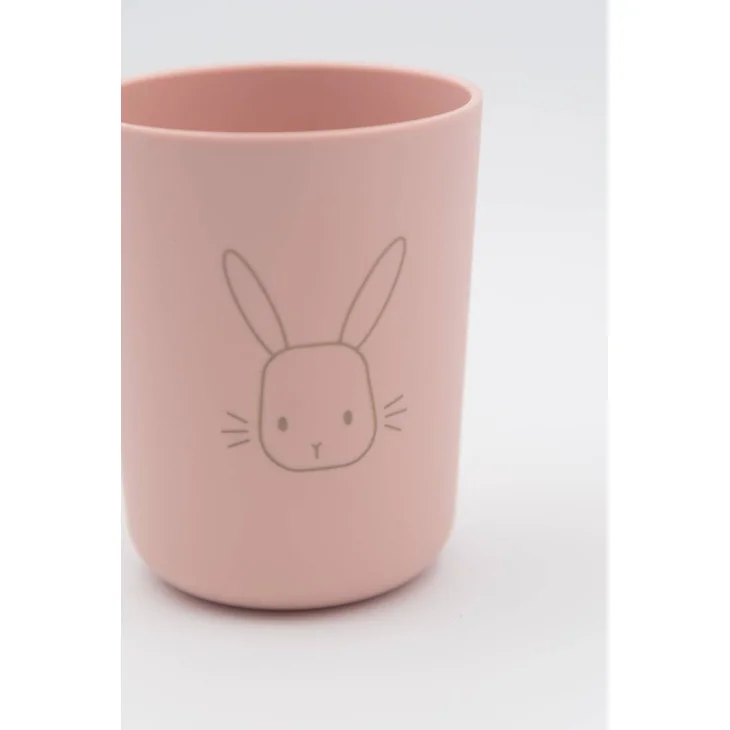 Bamboom Set Pappa Piatto, Scodella, Bicchiere, Posate Rosa