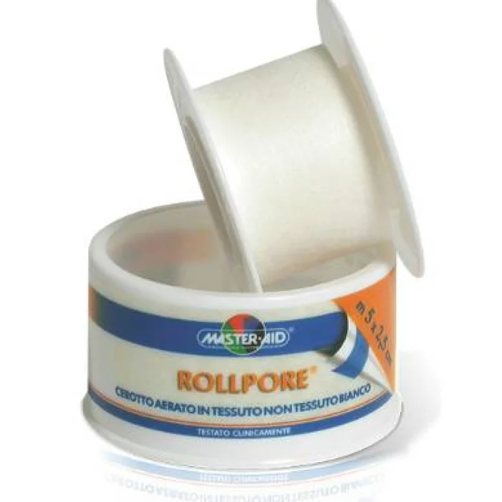 Master Aid Rollpore Cerotto in Tnt su Rocchetto 5x2.50cm