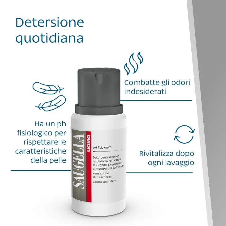 Saugella Detergente Intimo Uomo 200 ml