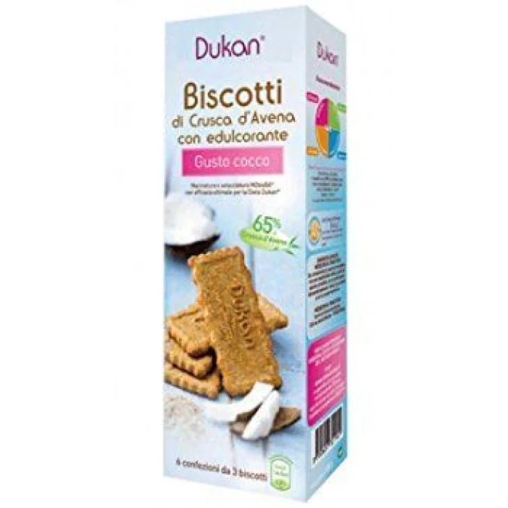 Dukan Expert Biscotti di Crusca d'Avena Gusto Cocco 6 porzioni