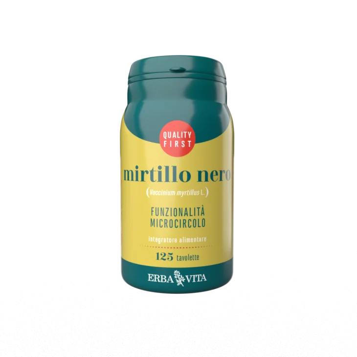 Erba Vita Mirtillo Nero Integratore Naturale per la Vista 125 Tavolette