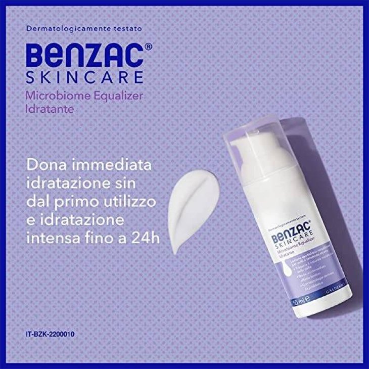 Benzac Skincare Microbiome Equalizer Lozione Idratante Viso per Pelle con Acne 50ml