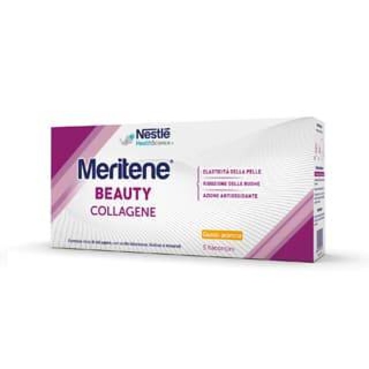 Meritene Beauty Collagene Integratore per la Pelle e le Rughe 5 flaconcini