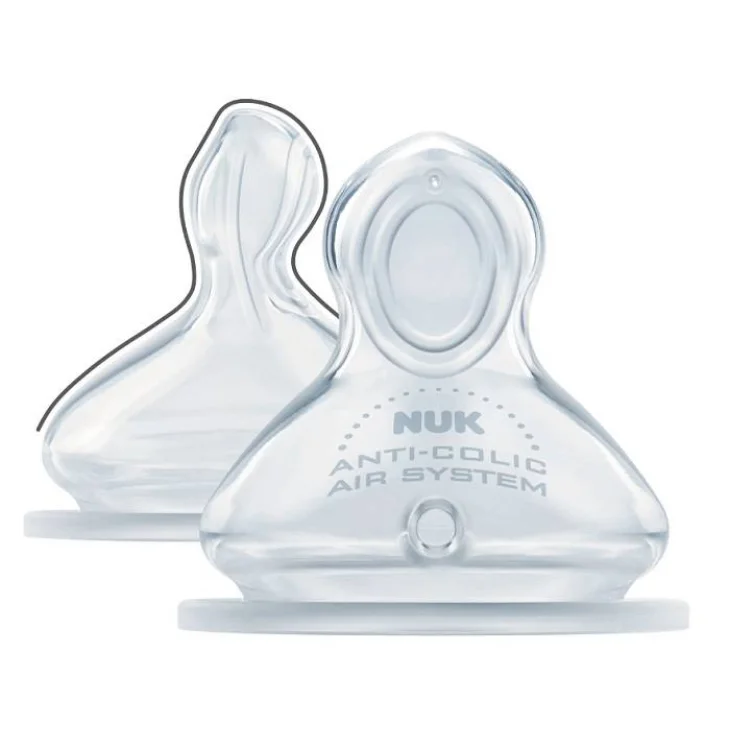 NUK FIRST CHOICE+ TETTARELLA IN SILICONE 6-18 MESI MISURA MEDIA 2 PEZZI