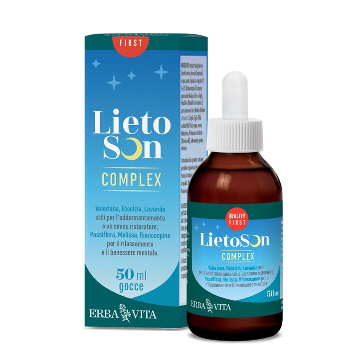 Erba Vita Lietoson Complex Integratore per il Sonno ed il Rilassamento Gocce 50 ml
