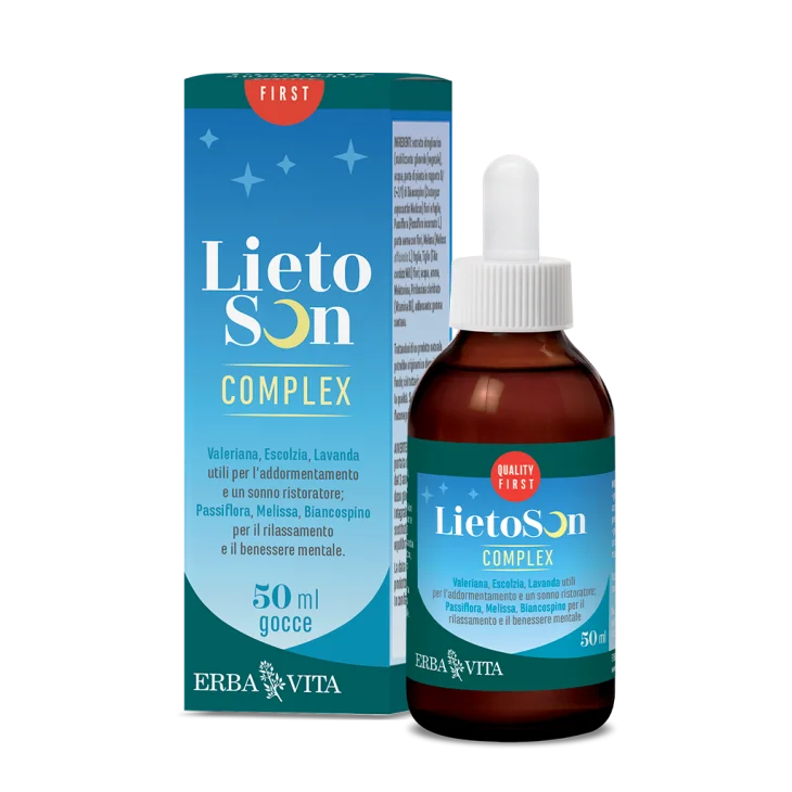 Erba Vita Lietoson Complex Integratore per il Sonno ed il Rilassamento Gocce 50 ml