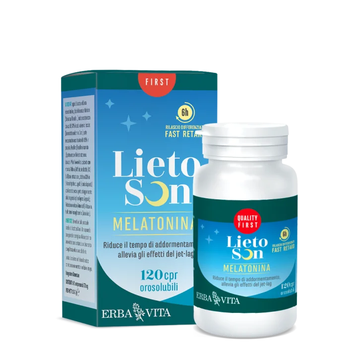 Erba Vita Lietoson Melatonina 120 Compresse Fast Retard