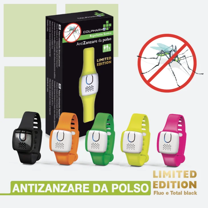 Colpharma Antizanzare da Polso Edizione Limitata Fluo Colori Assortiti 1 pezzo