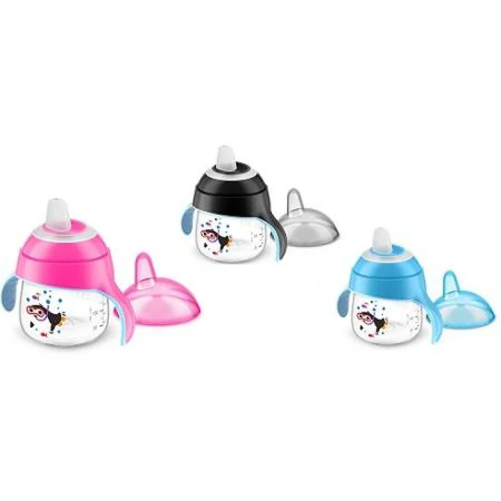 AVENT TAZZA CON BECCUCCIO DECORATA ROSA 200 ML