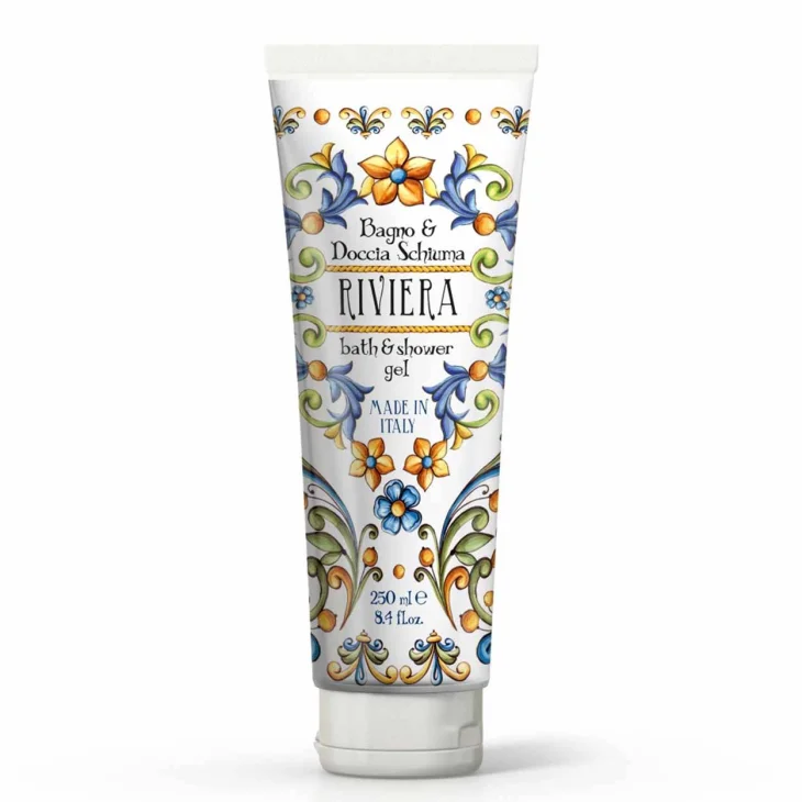 Maioliche Riviera Docciaschiuma Delicato In Tubo Gelsomino e Vaniglia 250 ml