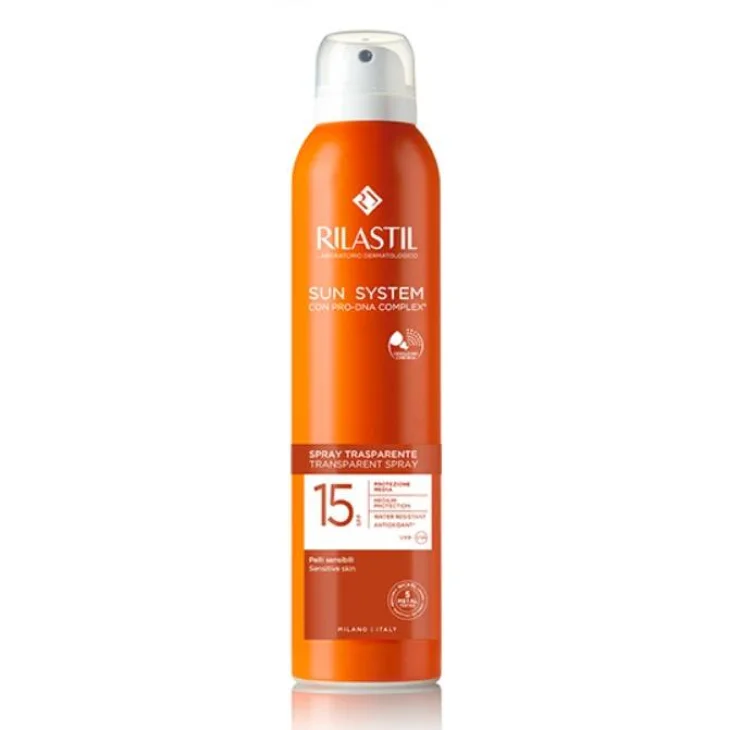 Rilastil Sun System Transparent Spray Spf 15 Solare Corpo 200 ml