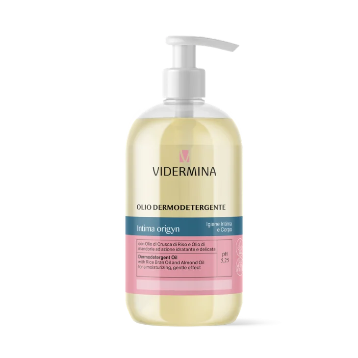 Vidermina Intima Olio Detergente Corpo e Intimo per Tutta la Famiglia 500 ml