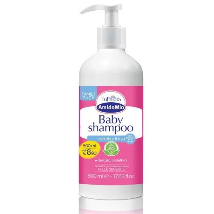 Euphidra AmidoMio Baby Shampoo con Olio di Riso 500 ML