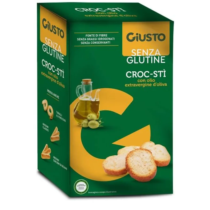 Giusto Senza Glutine Croc-Stì con Olio Extravergine d'Oliva 100 g