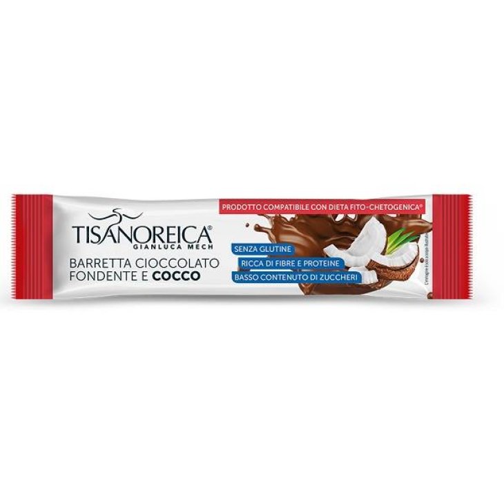 Tisanoreica Barretta Cioccolato Fondente e Cocco 35 G