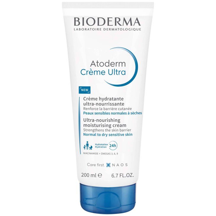 Bioderma Atoderm Crème Ultra Idratante Viso e Corpo per Pelle Secca 200 ml