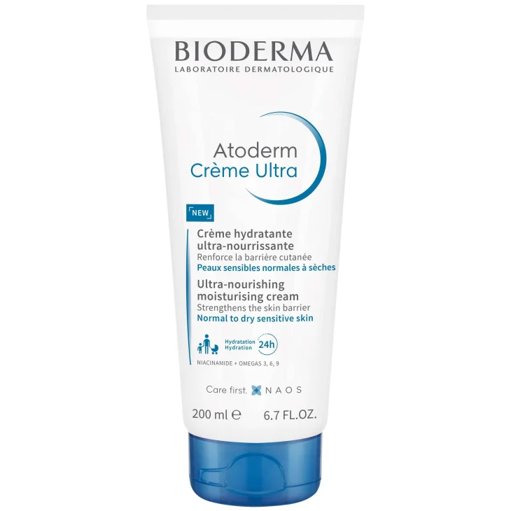 Bioderma Atoderm Crème Ultra Idratante Viso e Corpo per Pelle Secca 200 ml