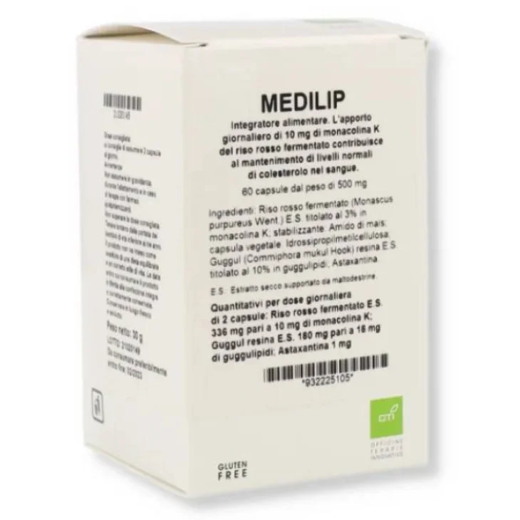Oti Medilip Integratore Naturale Contro il Colesterolo 60 Capsule