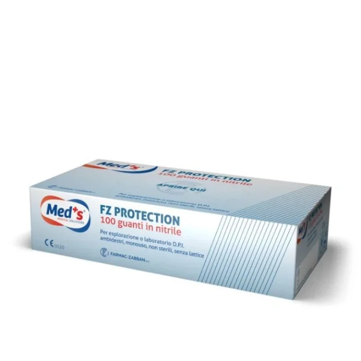 Med's Guanti Protection Z Nitrile Senza Polvere Dpi Misura XL