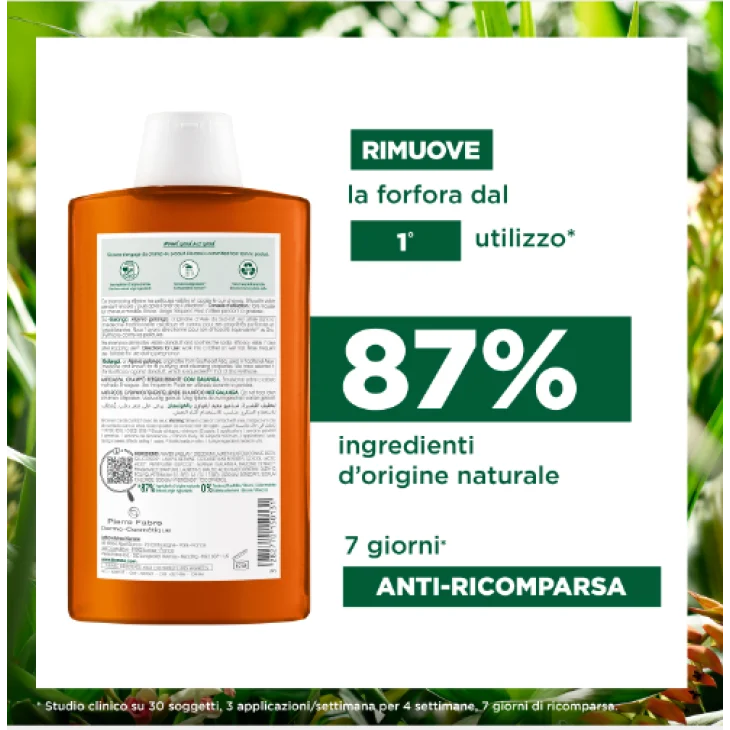Klorane Shampoo Riequilibrante Antiforfora con Galanga 400 ml