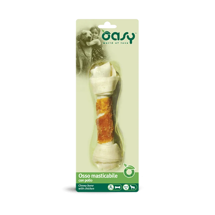 Oasy Snack Osso Masticabile Con Pollo per Cani Taglia XL 1 pezzo