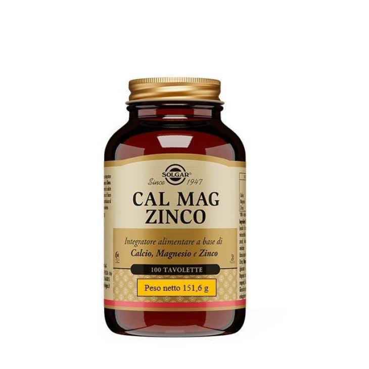 Solgar Cal Mag Zinco 100 Tavolette