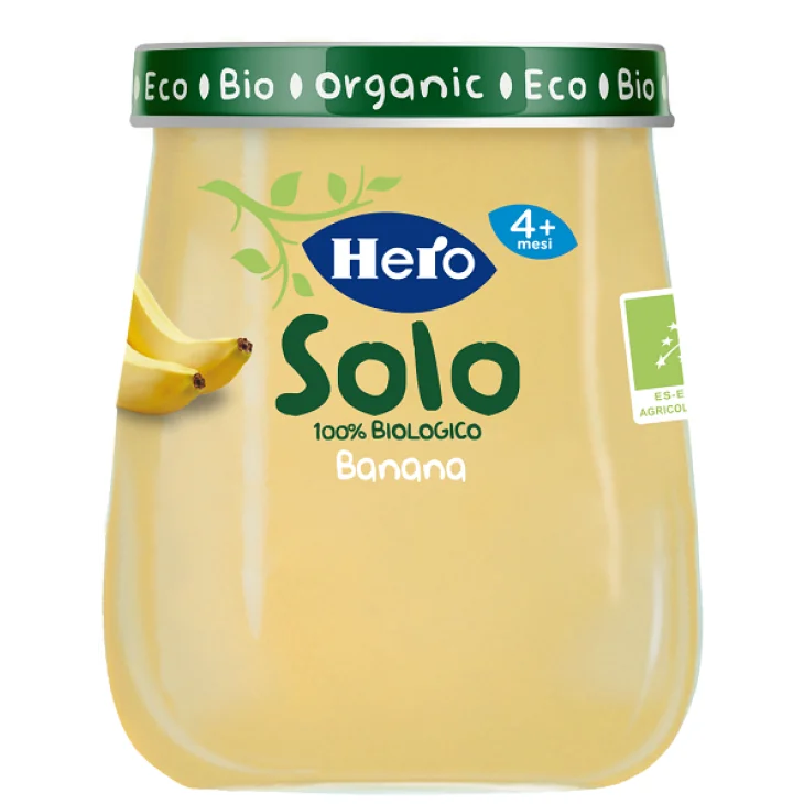 Hero Solo Omogeneizzato 100% Bio Gusto Banana 120 g