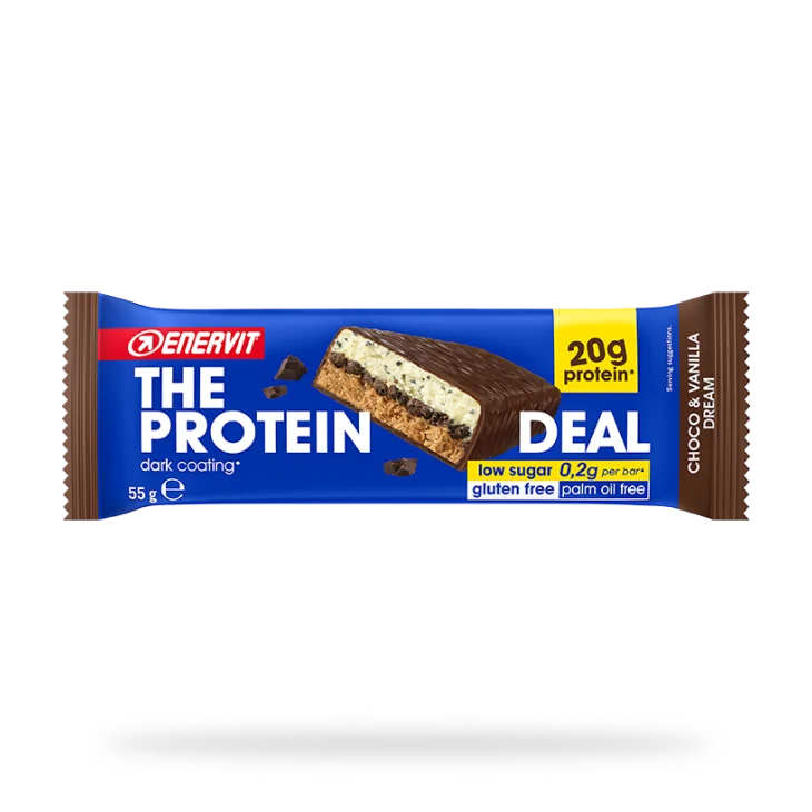Enervit The Protein Deal Barretta proteica Gusto Ciccolato e Vaniglia 55 g