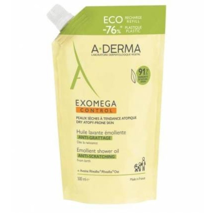 A-Derma Exomega Control Olio Lavante Emolliente Ricarica 500 ml