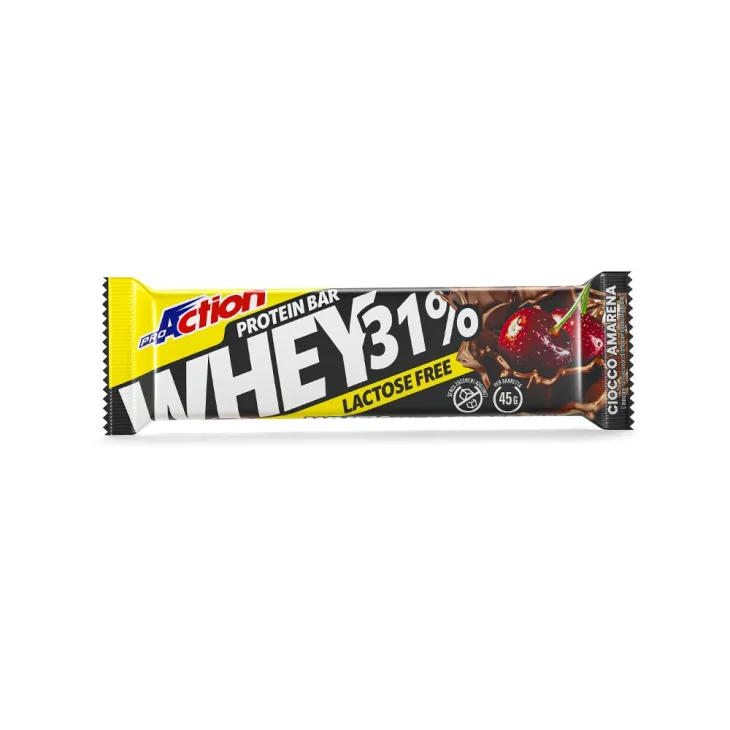 ProAction Whey Bar Barretta Proteica Gusto Cioccolato e Amarena 45 g
