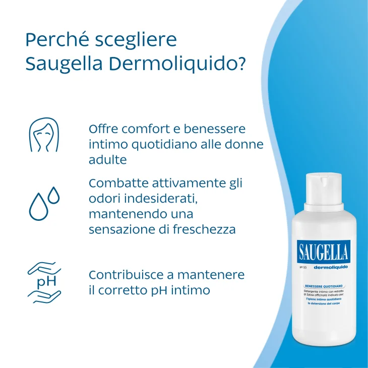 Saugella Dermoliquido Ph 3,5 Detergente Intimo 750 ml