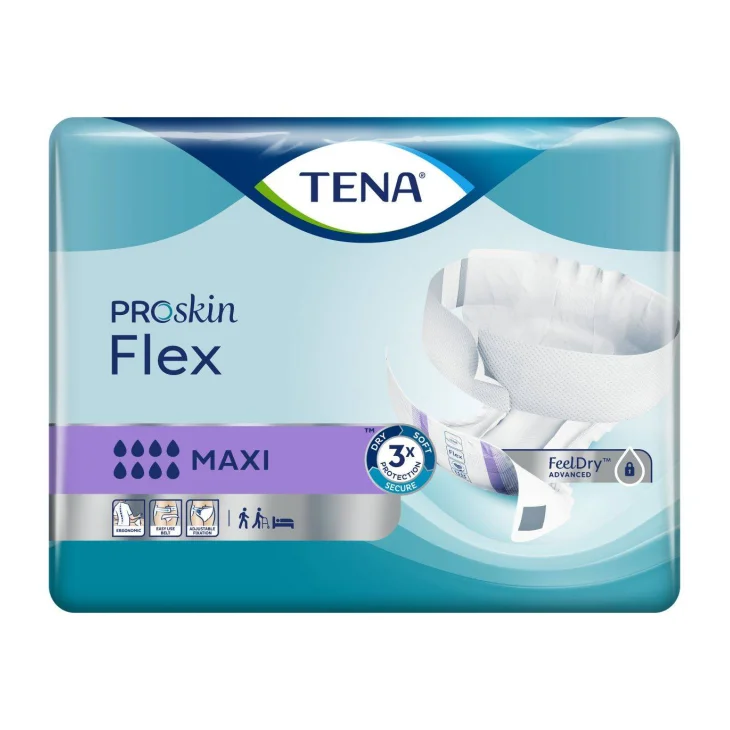 Tena Flex Maxi Assorbenti a Cintura per Incontinenza Misura XL 21 pezzi