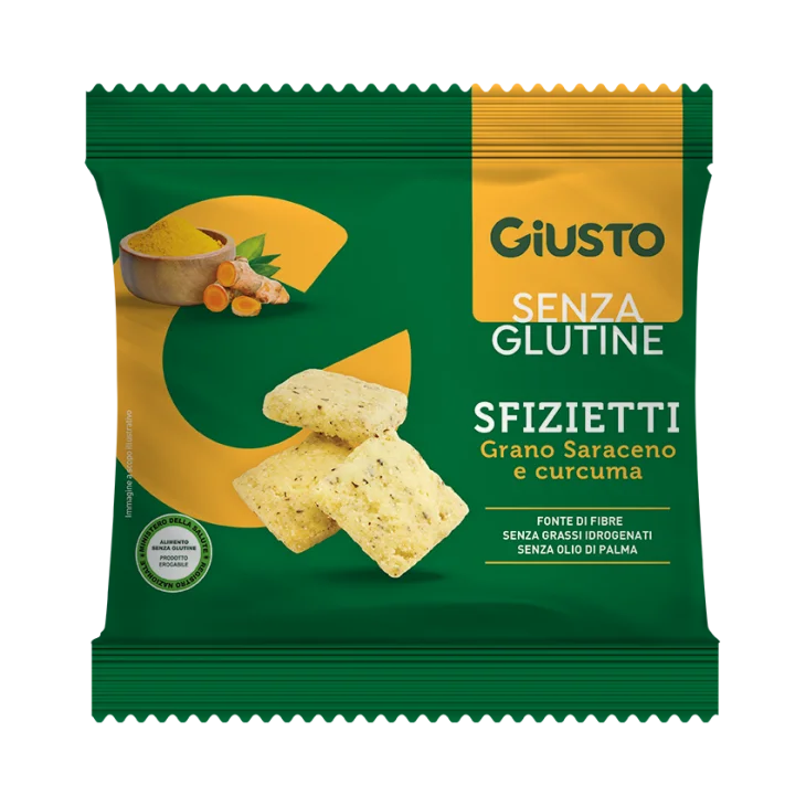 Giusto Sfizietti con Grano Saraceno e Curcuma Senza Glutine 40 g