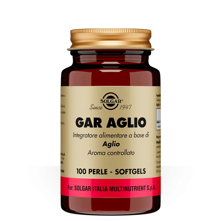 Solgar Gar Aglio Integratore Alimentare per le Difese Immunitarie 100 perle