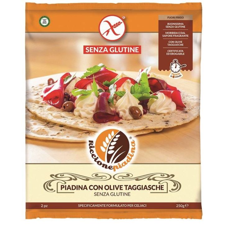 Riccione Piadina con Olive Taggiasche Senza Glutine 2 pezzi